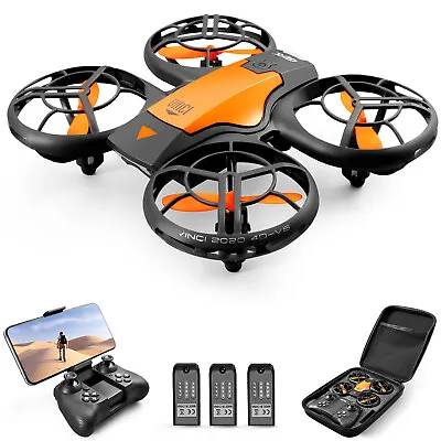 4DRC V8 Mini Drone 3D Flip RC Helicopter Quadcopter 3 Batteries Toys • $40.49