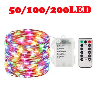 £5.84 • Buy 5/10/20 M Copper Wire Fairy String Lights LED Battery Christmas Party Decoration