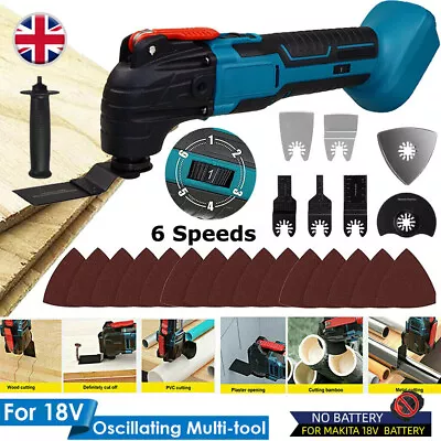 For Makita 18V LXT Cordless Oscillating Multi Tool & 22 Piece Accessories Set • £21.99