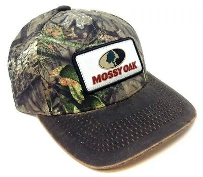 Mossy Oak 3d Patch Logo Adjustable Camo Hunting Curved Bill Snapback Hat Cap Nwt • $11.95