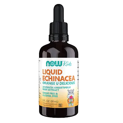 NOW FOODS Echinacea Liquid For Kids - 2 Fl. Oz. Clearance For Best By 10/2024 • $10.79