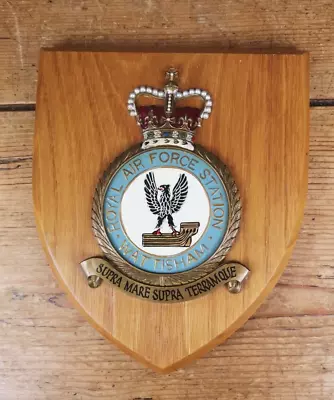 Military Mess Wall Plaque / Shield - Royal Air Force Station - Wattisham • £35