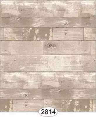 Dollhouse 1:12 Scale Flooring Wallpaper - Reclaimed Wood Floor In Beige • $7.99