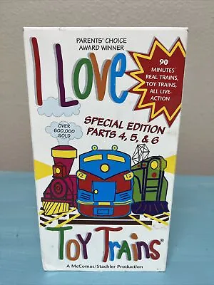 I Love Toy Trains VHS 1997  RARE VINTAGE COLLECTIBLE Special Edition 4 5 6 . • $20