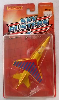 Matchbox Sky Busters Military Aircraft Mirage #9 1988 NOC • $7.99