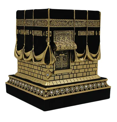 Islamic Table Decor Kaba Replica Muslim Gift Gold & Black • $39.99
