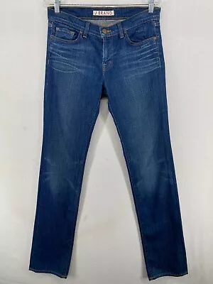 J BRAND Jeans Womens 28 Cigarette 914 Bayou Cotton Stretch Denim Low Rise Blue • $19.99