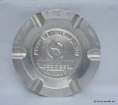 Vintage Chicago Museum Of Science & Industry Pressed Tin Metal Souvenir Ashtray • $10