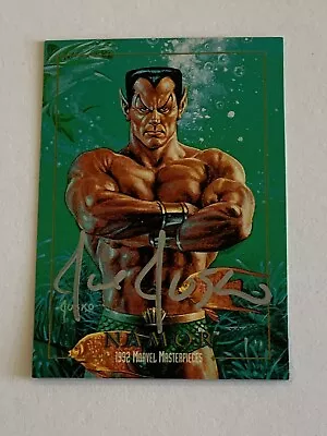 1992 Marvel Masterpieces TradingCard #57 Namor Sub-Mariner Joe Jusko Autographed • $14.49