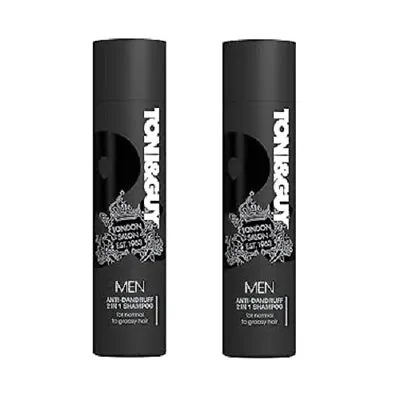 Toni&Guy Men Anti Dandruff 2 In 1 Shampoo Cleanse And Soothes 250ml Pack Of 2 • £9.99