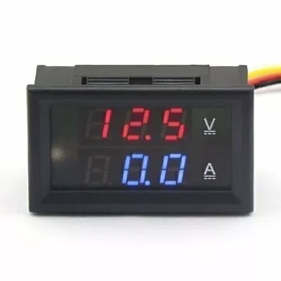 DC 0-100V 0-50A Dual LED Digital Volt Meter Ammeter Voltage AMP Power Meter 12V • $7.43