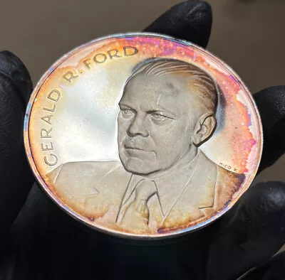 Medallic Art Co 5.12 Oz .999 Silver Proof Gerald Ford Medal High Relief Mico K • $195