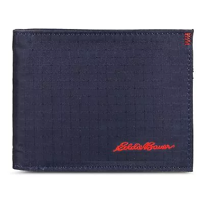 Eddie Bauer Mens Bifold Passcase Wallet In Cotton Canvas • $33.42