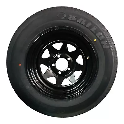 13x4.5  For Ford HT Holden Wheel Rim And 155R13c LT Tyre Black Trailer Crvn Boat • $122