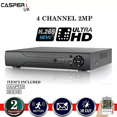 4 Channel HDMI CCTV DVR Video Recorder HD 1080P For Home Security Camera System • £100