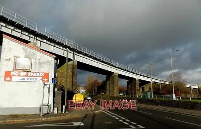 Photo  Landore Railway Viaduct Swansea Viewed From The Corner Of Siloh Road. The • £2.25