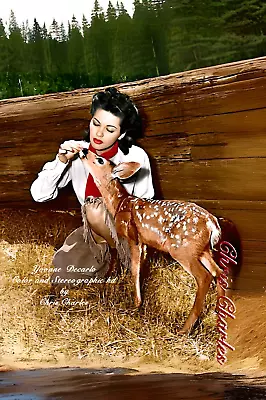 YVONNE DE CARLO By Chris Charles A3 HD ART PRINT COLORIZATION PHOTO PRINT • £17