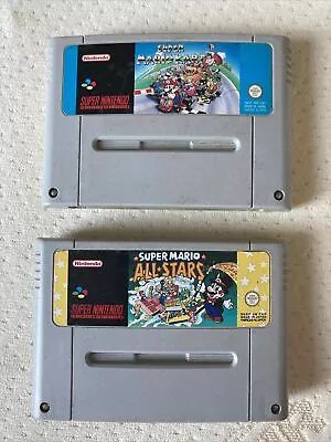 2 Super Nintendo “Super Mario Kart” & “Super Mario All Stars” • £7