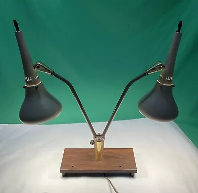 Vintage Leviton Double Light Desk Lamp 19” H- 27” W • $190