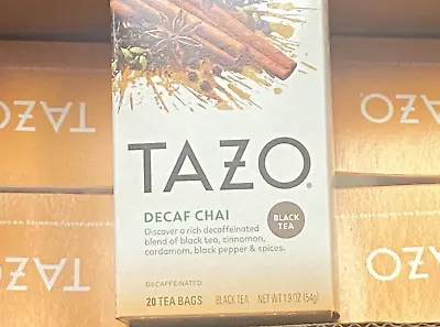 Tazo Decaf Chai - Black Tea Bags  (6 Boxes/120 Tea Bags ) • $35.99