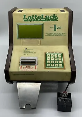 1987 LottoLuck Coin Operated Machine That Gives You Your Lucky Numbers • $335