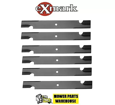 6 Pack New Repl Exmark Mower Notched Hi Lift Blades 60  Cut 103-6403 103-6403-s  • $67.95