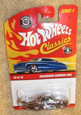 2007 Hot Wheels Classics Series 4 Volkswagen Karmann Ghia Metallic Chrome • $11.99