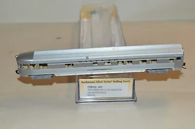 N Scale Bachmann Silver Series Streamlined Passenger Car Santa Fe Ry OBSERVATION • $5.50