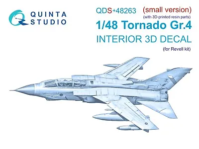 Quinta Studio QDS+48263 3D Interior Decal + Resin Parts 1/48 Revell Tornado GR.4 • $25.95