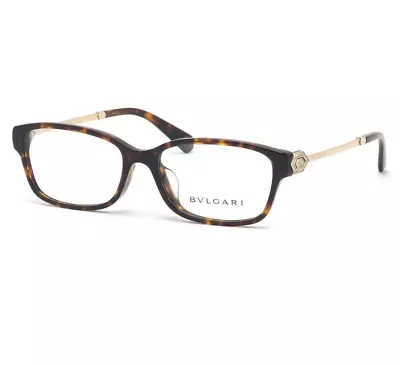 BVLGARI Eyeglasses BV4180BF 504 Havana & Gold Frame W/ Clear Demo Lens • $307.72