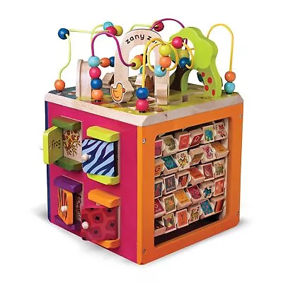 B. Toys - Zany Zoo - Wooden Activity Cube - Educational Toys - Wooden Toys Fo... • $104.11