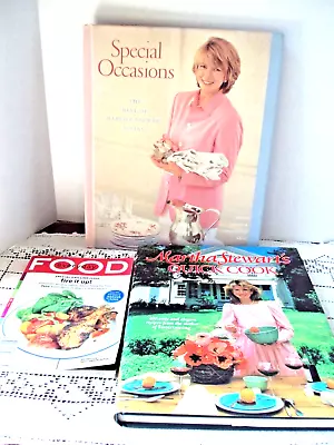 Martha Stewart Cookbooks Lot Of 3 Special Occasions Quick Cook And Eveyrday Food • $7