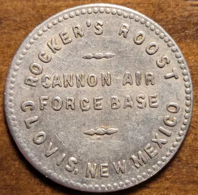 Clovis New Mexico NM Cannon Air Force Base Military Good For 50¢ Trade Token • $10.99