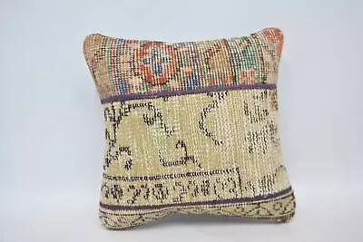 Vintage Kilim Pillow Interior Designer Pillow 14 X14  Beige Pillow • $8.16