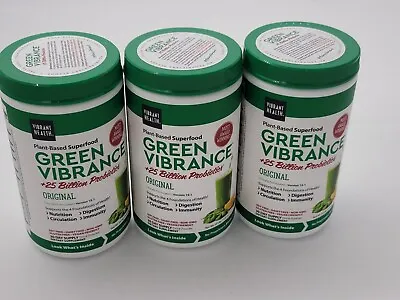 $61.53 • Buy Three Vibrant Health Green Vibrance Original + 25 Billion Probiotics