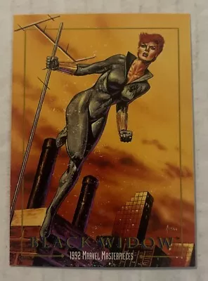 1992 MARVEL MASTERPIECES # 3 Black Widow ( Damaged ) • $0.99