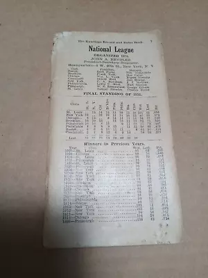 VINTAGE 1932 Rawlings Baseball Record Book VERY RARE W/ Minor League Schedule • $9.99