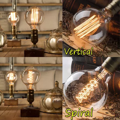 E27 B22 Edison G95 Large Globe Bulb Vintage Tungsten Filament Lamp Lighting 220V • £5.87