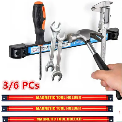 £12.99 • Buy 18  Storage Holder Rack Garage Wall Heavy Duty Magnetic Tool Bar Holder Strips