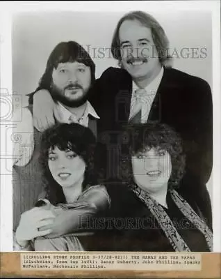 1982 Press Photo The Members Of  The Mamas And The Papas  - Kfx00528 • $24.88