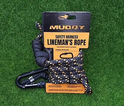 MUDDY Lineman's Rope Tree Climbing Safety Harness W/ Carabiner - MUD-MSA070 • $23.99