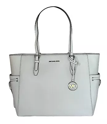 Michael Kors Gilly Large Drawstring Travel Tote Shoulder Bag Optic White • $129