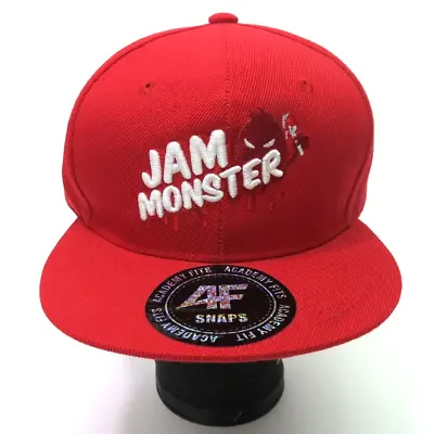 Jam Monster Red Trucker Hat Cap 4F Academy Fits Adjustable Snapback • $14.97