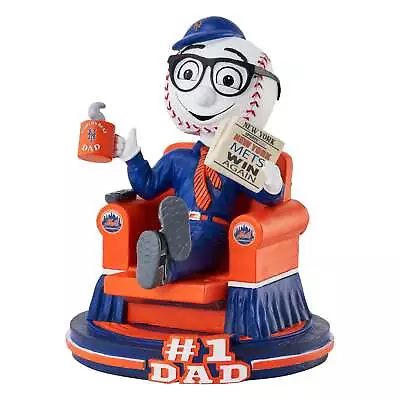 Mr. Met New York Mets No. 1 Dad Bobblehead MLB Baseball • $89.99