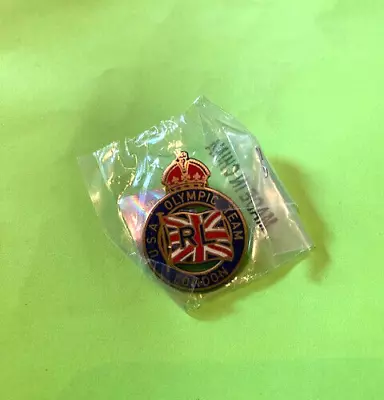 London Olympics Pin Ralph Lauren Clothing Us Team Queen Elizabeth Crown Flag • $59.95