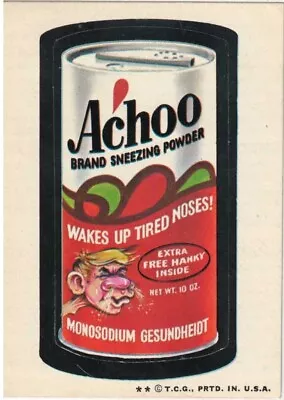 1973 Topps Original  Wacky Packages 5th Series Achoo (glossy) • $2.75