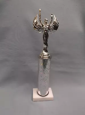 Silver Victory Trophy Award Marble Base Pageant • $3.88