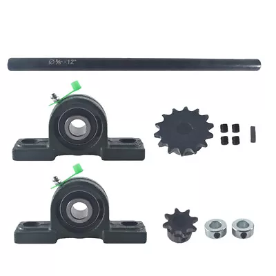 5/8  X 12  Complete Jackshaft Kit For 40/41/420 Chain Go Kart Mini Bike • $49.99