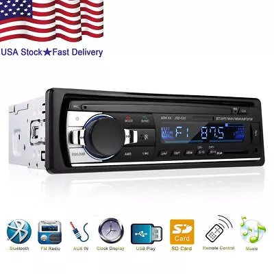 Bluetooth Car Stereo Audio In-Dash FM Aux Input Receiver SD USB MP3 Radio Player • $13.29
