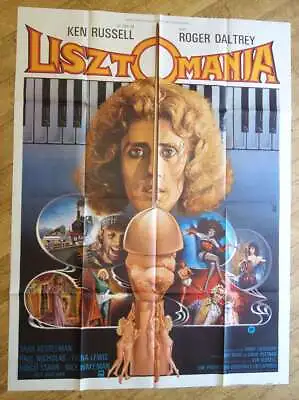 LISZTOMANIA Ken Russell Daltrey Original LARGE French Movie Poster '75 • £95.46